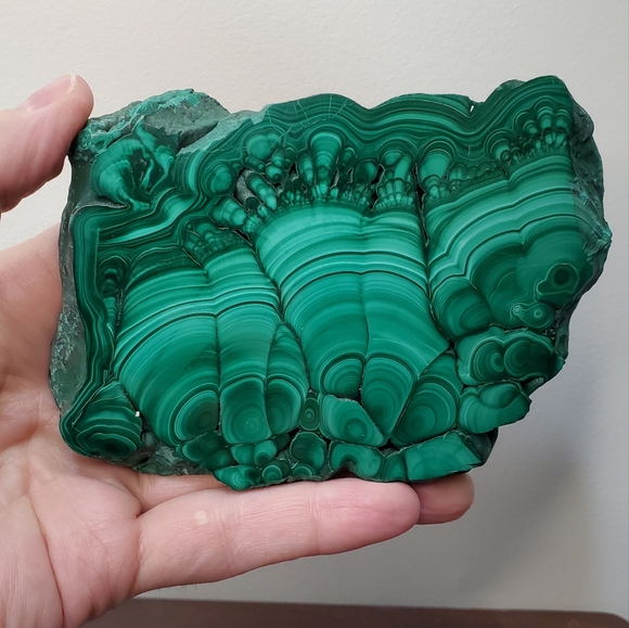 1.18 lbs Malachite Crystal Slab - Picture 1 of 17